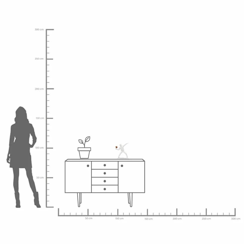 Kare Design figura decorativa Street Art Bouquet, bianco, idea regalo