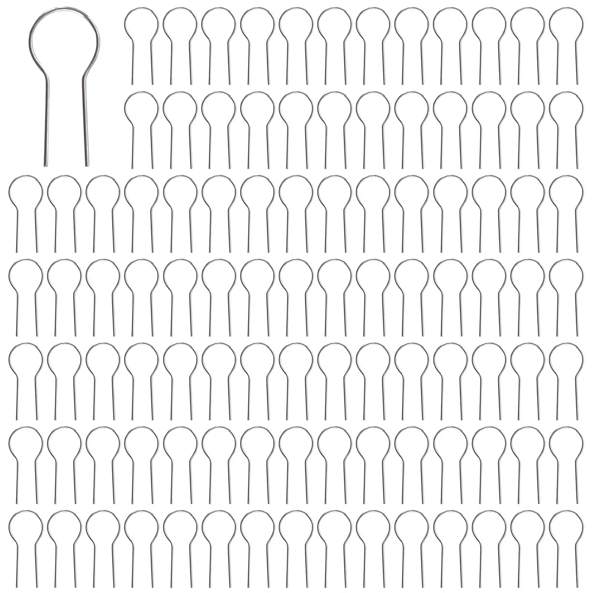100 Pezzi Ceramica Forma R, Anelli Salto Temperatura, Ceramica Supporto Telaio, Ganci Flessibili Argilla, Adatti per la Produzione di Orecchini, Ciondoli, Collane, Bracciali