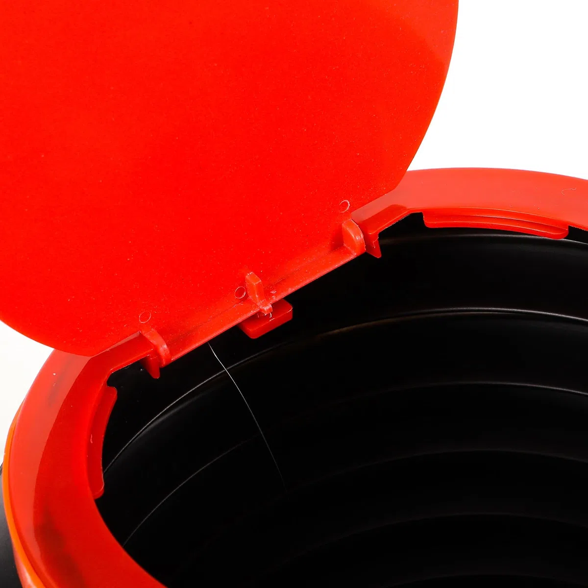 Uonlytech Secchio Pieghevole con Coperchio e Manico in Plastica da 4l Nero Salvaspazio e Flessibile per Esterno e Emergenze