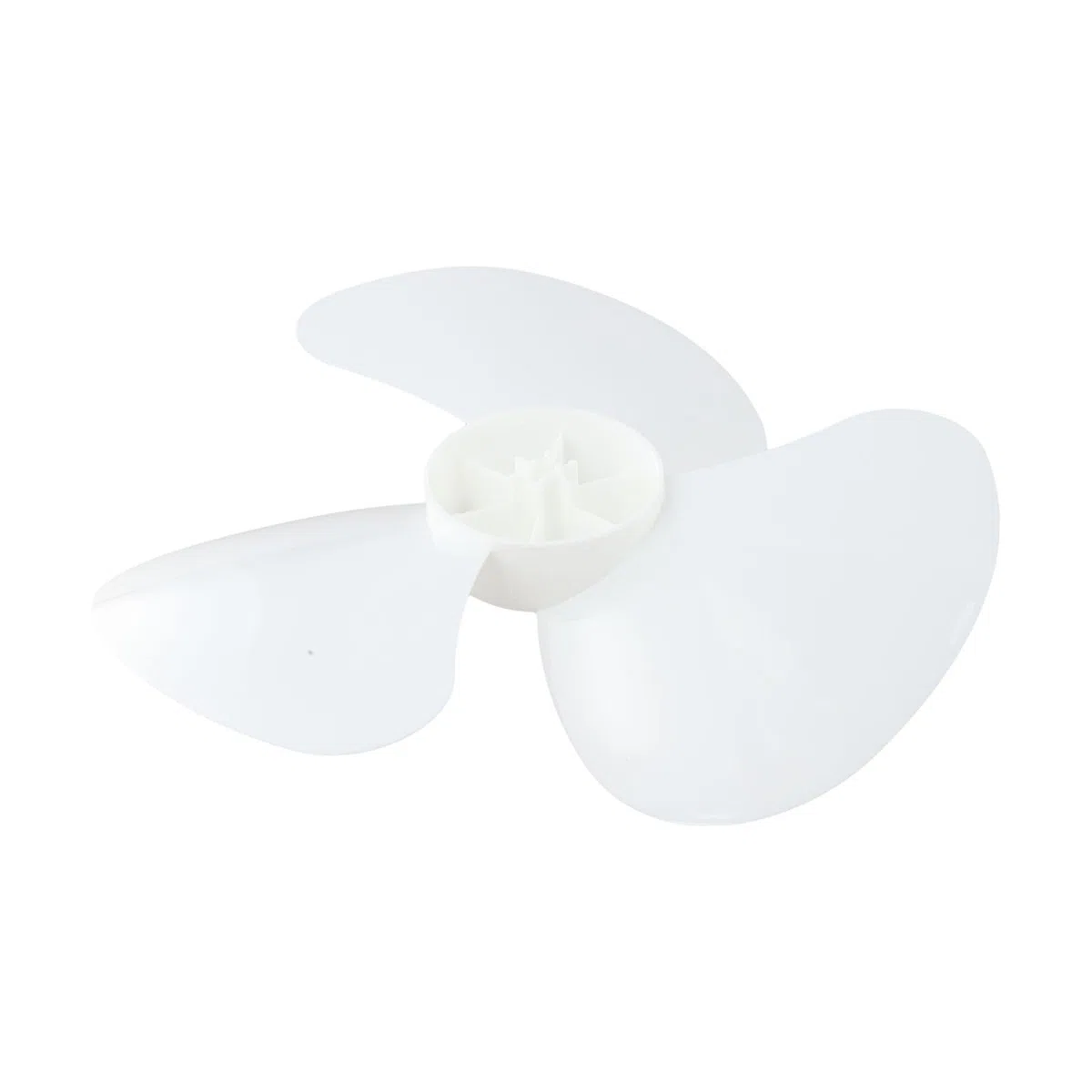 Ventola di ricambio a 3 pale, 30 cm, in plastica, diametro 30 cm, foro da 8 mm, per ventilatori da tavolo, da parete, a piedistallo, bianco