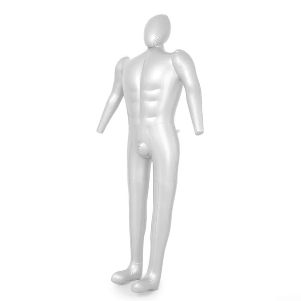 Yuanpgky Manichino gonfiabile da uomo, 168 cm di altezza, 95 cm, busto 75 cm, vita 90 cm, fianchi di 90 cm, modello completo per sarti abbigliamento, negozi, mostre