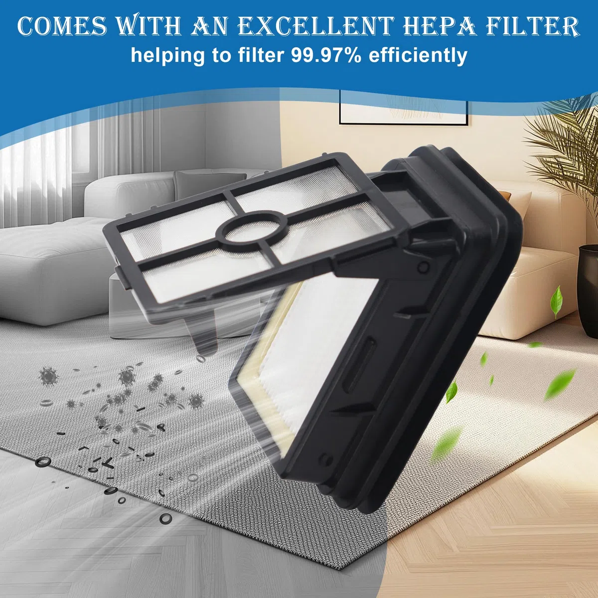Fictezlove Accessori per Bissell Crosswave 3 in 1,3 Spazzole a Rullo e 3 Filtri di Ricambio e 1 Spazzola per Aspirapolvere Bissell CrossWave 17132 2225N 1785 1866F 1868F 2303 2306A 2306 Series