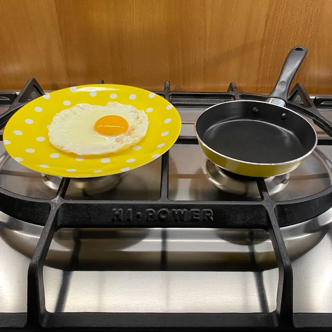 PINTINOX Prima Collection, Padella per Uovo in alluminio con rivestimento antiaderente serie Cook it, Made in Italy (14 CM)
