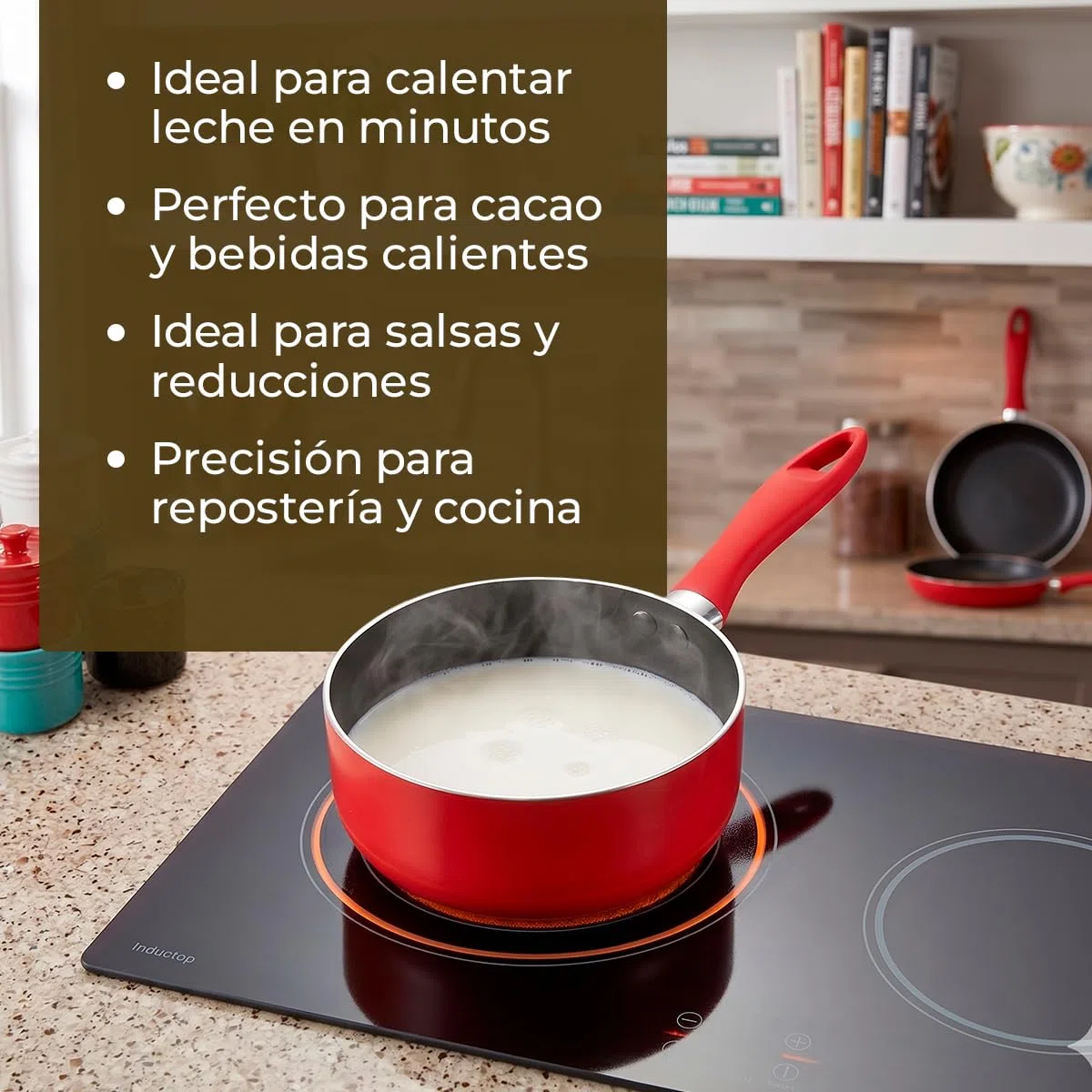 Tescoma 594006 Presto Mini Casseruola con 1 Manico, Rosso
