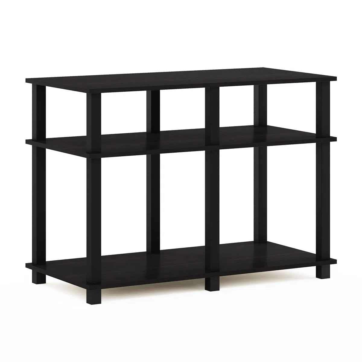Furinno Romain Turn-N-Tube Supporto TV per TV fino a 40 pollici, Espresso/Nero
