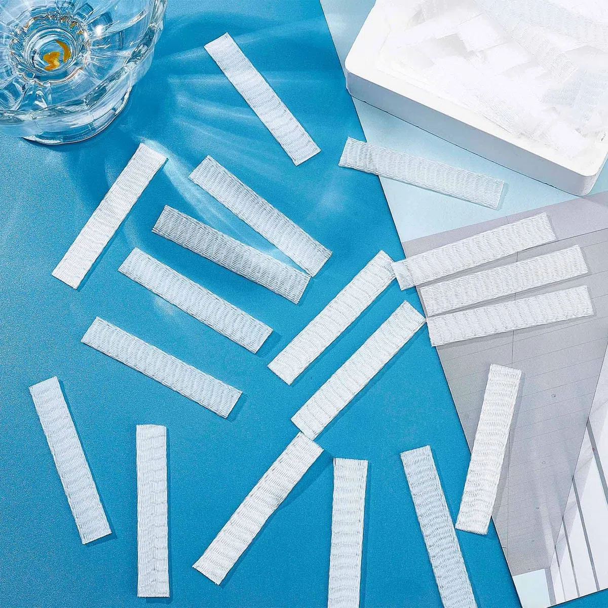 GORGECRAFT 200 pz Proteggi Pennelli da Trucco Rete per Rocchetto di Filo Risparmiatori Riutilizzabile Copertura in Rete Espandibile Rete per Filo per Ombretto Pennello Cucito/Ricamo, Bianco