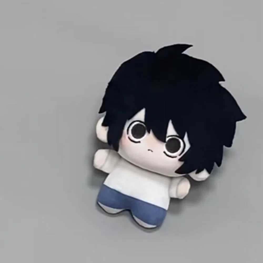 Death Note - Cuscino a forma di cartone animato, leggero, Yagami/Lawliet L personaggio anime dolce figura zaino ciondolo Divani decorazioni da collezione per gli appassionati di anime, 12 cm