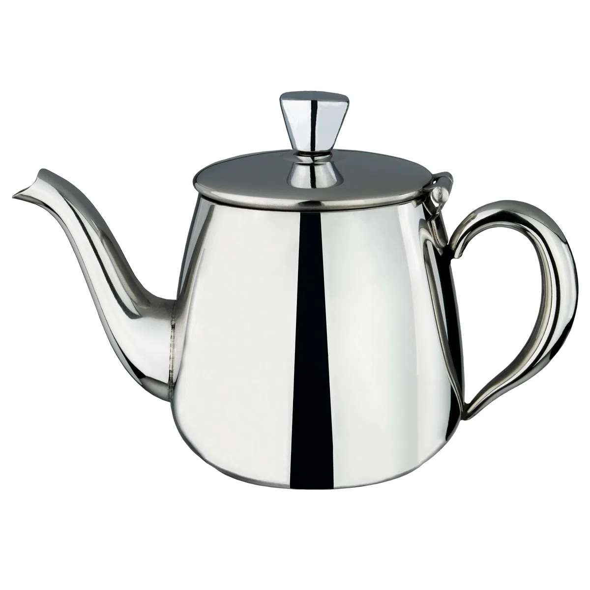 Café Olé Premium Teiera, 370 ml, per 1 persona, acciaio inossidabile, design classico con finitura a specchio, beccuccio perfetto per versare