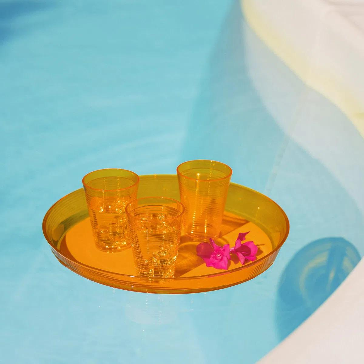 Omada Design 6 Bicchieri in Plastica rigida da 275 ml, Impilabili, Infrangibili, Riutilizzabili, Lavabili, Linea Samba