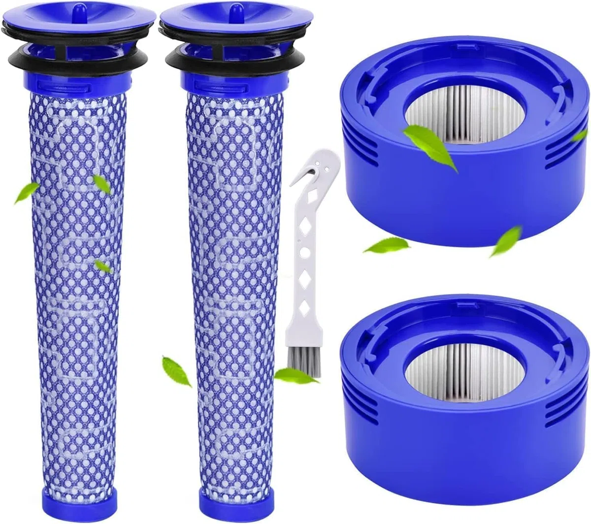 Rebirthcare 2 filtro V7 V8 per Dyson, ricambio per Dyson V7 V8 Absolute Animal Plus Pro Motorhead, set di filtri di ricambio per aspirapolvere No.DY-#965661-01 & 967478-01