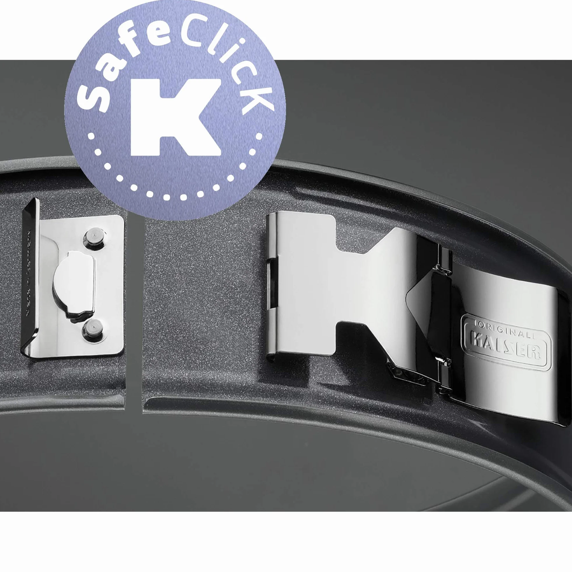 ORIGINAL KAISER 2300638102 Tortiera Apribile, Diametro 30 cm, Grigio