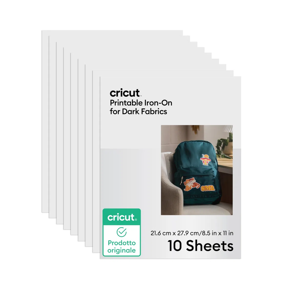 Cricut Tessuti scuri stampabili, 21,6 x 27,9 cm (10)
