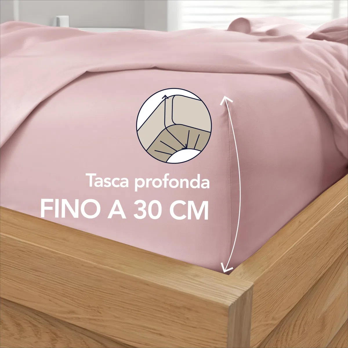 Dreamzie Lenzuolo con Angoli Matrimoniale 160x200 cm - Altezza Materasso fino a 33 cm- 100% Microfibra - Rosa - Certificato Oeko TEX, Lenzuola Letto con Angoli ed Elastico