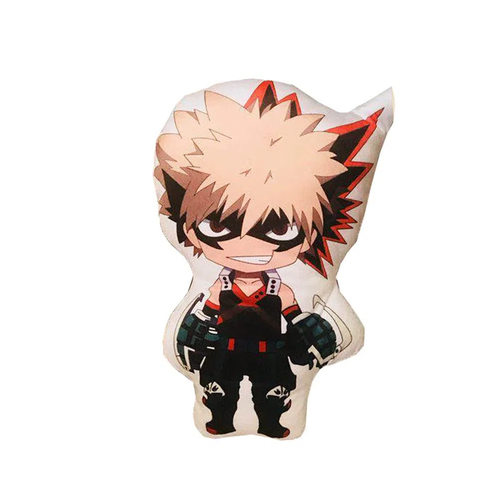 My Hero Academia - Cuscino in peluche a tema anime, motivo: Todoroki Shoto, Bakugou, Katsuki, Midoriya, Izuku, cuscino decorativo per casa, divano, 48 cm