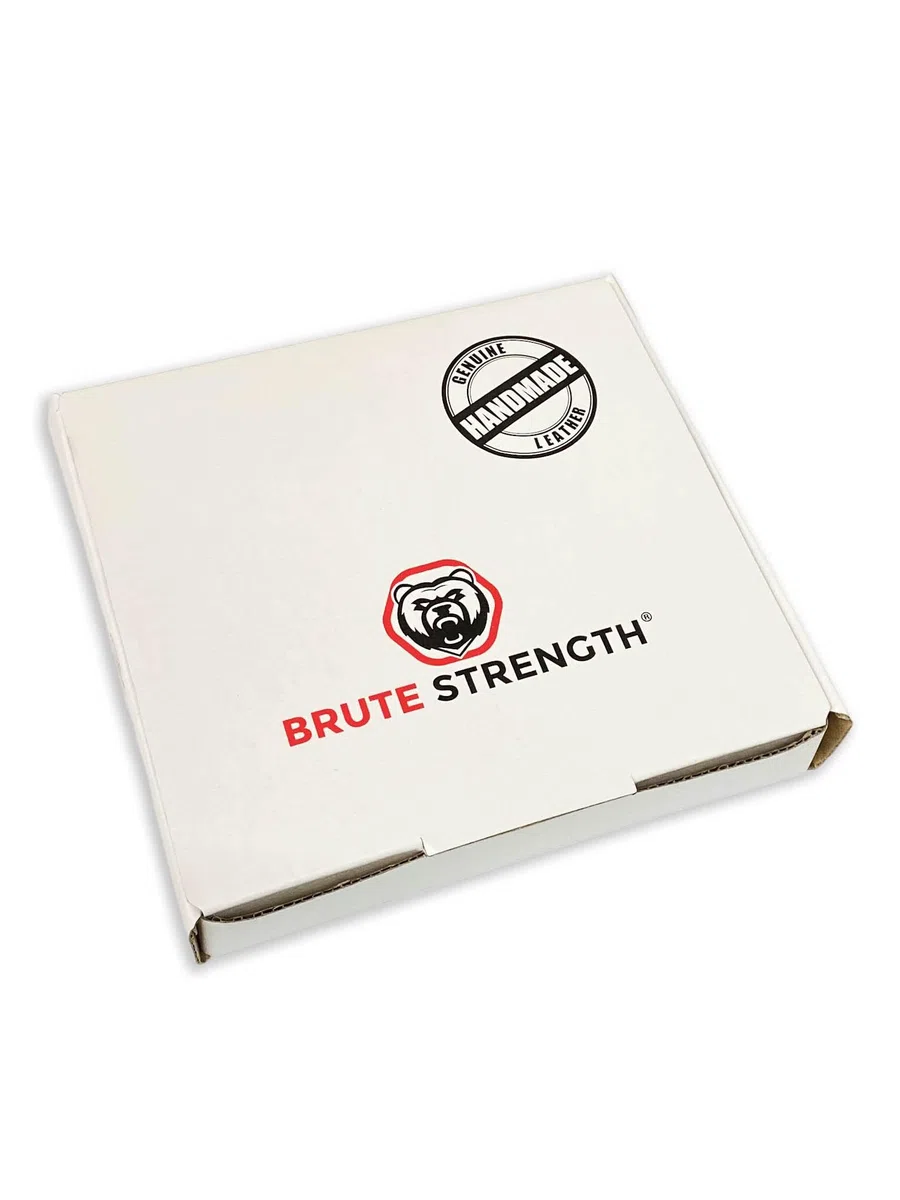 Brute Strength - Sottobicchieri in pelle pieno fiore - Grigio - Semicircolare - 6 pezzi - Sottobicchiere ovale per vetro - Sottobicchieri per bevande - include supporto