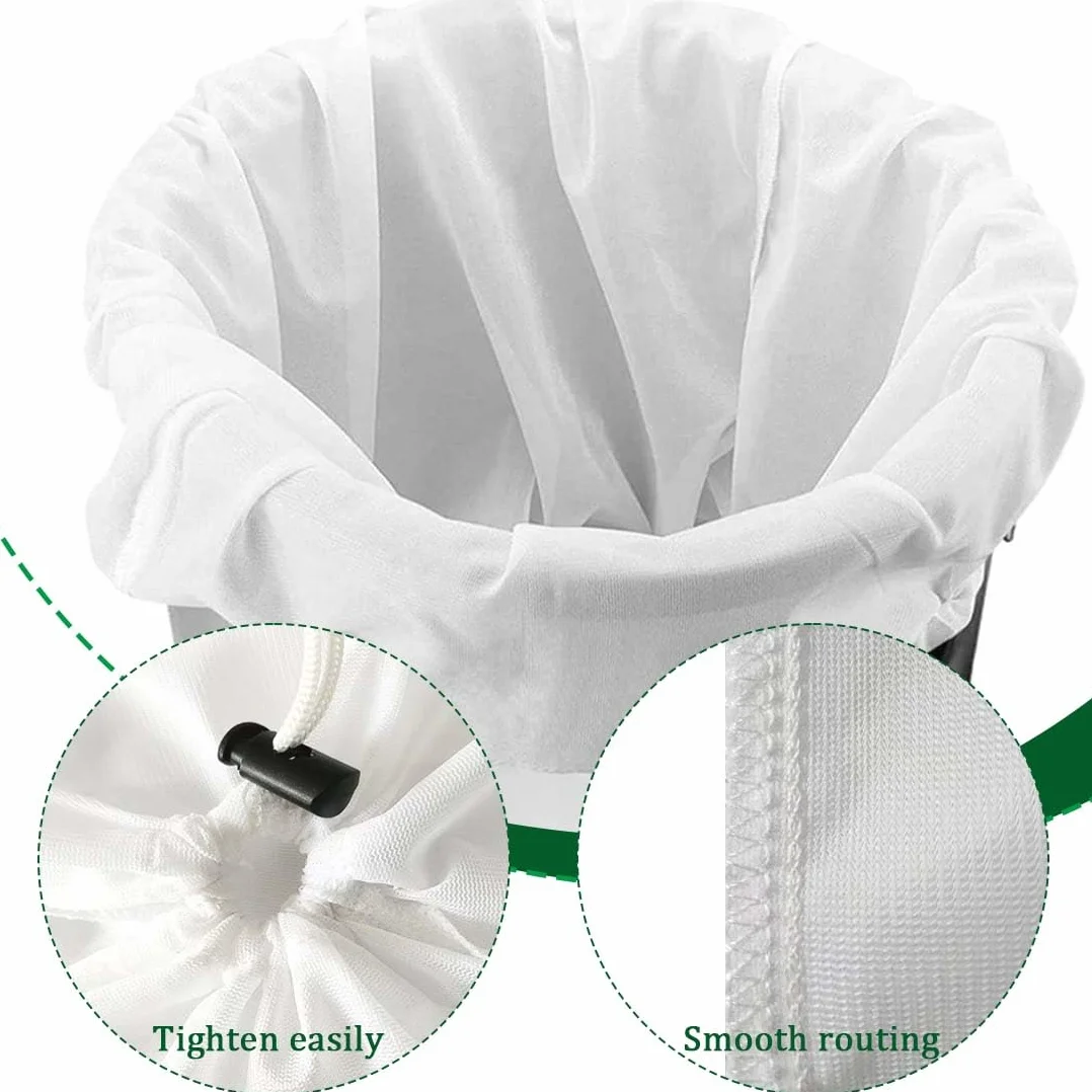 2 pezzi Sacchetto Filtrante Riutilizzabile con Coulisse per Alimenti,Filtri per Liquori per Birra e Latte Vegetale,Sacchetti per Birra Filtranti per Vino,Caffè e Yogurt (40x46 cm)