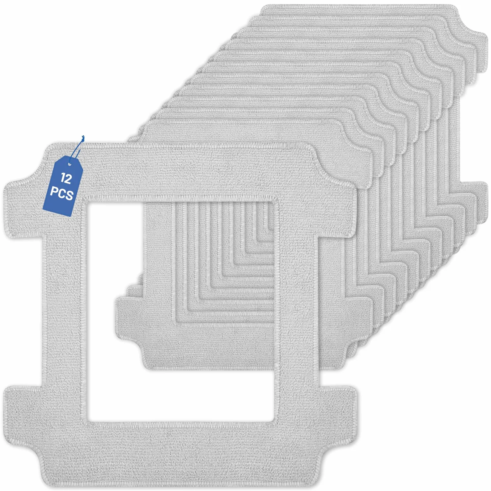12 Pezzi Panno Pulizia per Ecovacs Winbot W2S/W2S Omni Kit, Robot Lavavetri Finestre Panni in Microfibra Lavabili, per Pulire Efficacemente Macchie, Polvere Dalle Finestre