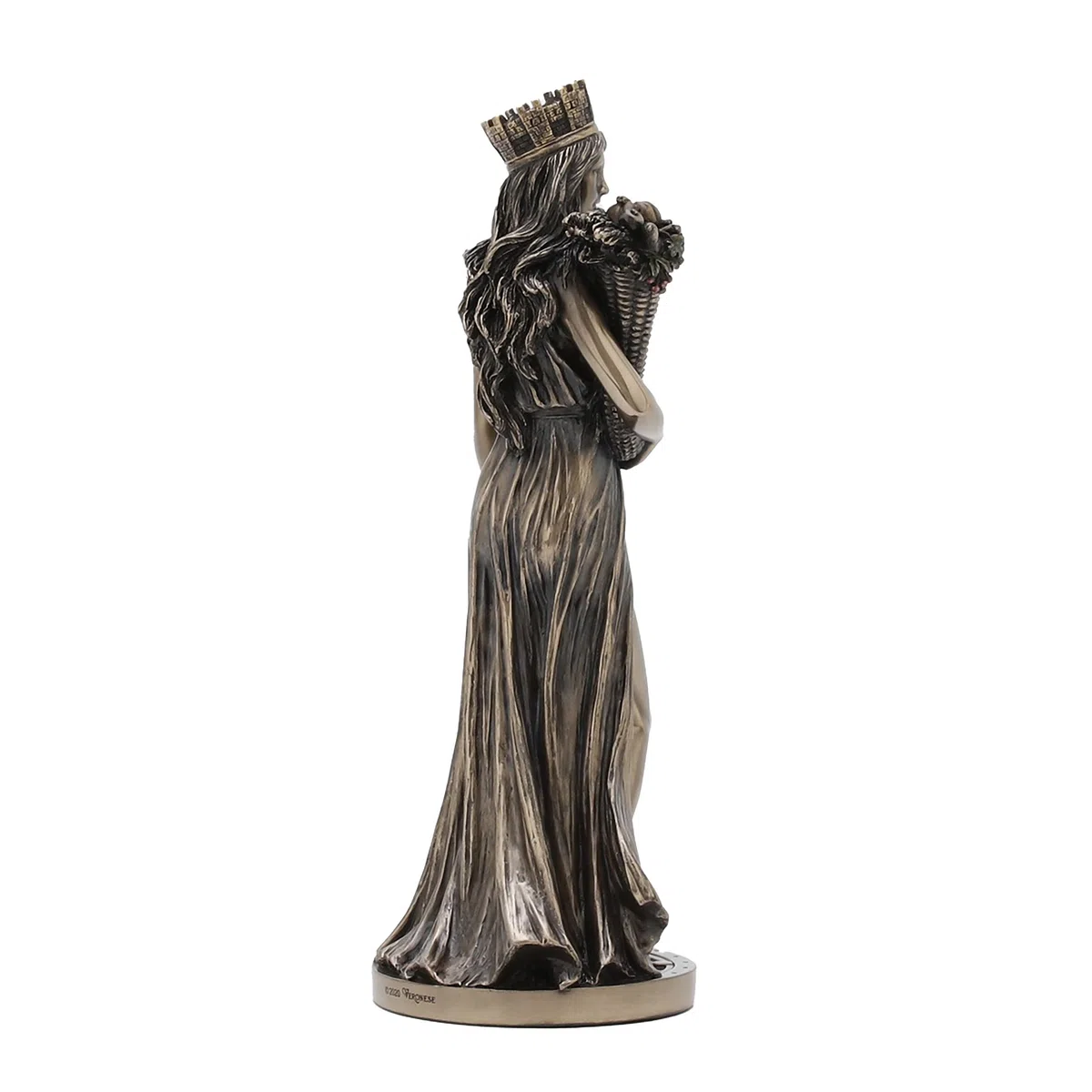 Veronese Design Statua della dea greca della fortuna e della prosperità, finitura in bronzo, WU77777A4