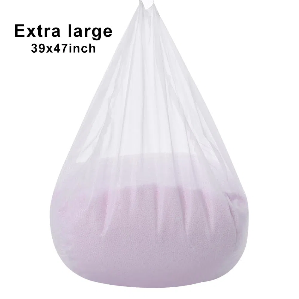 Fodera interna extra large senza imbottitura, inserto in poliestere con cerniera, ricambio per poltrona a sacco, facile da pulire, 99,1 x 119,4 cm