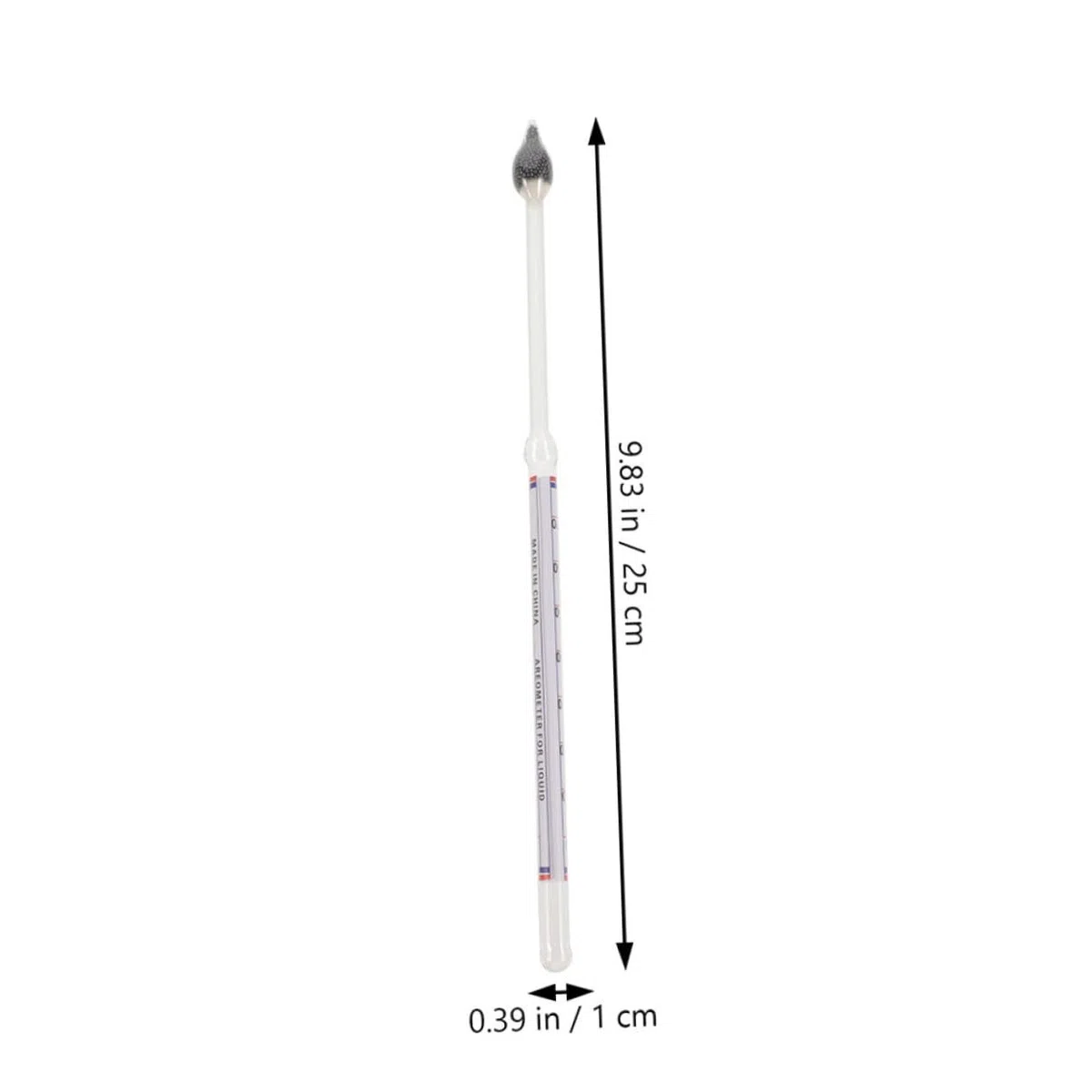 Densimetro in Vetro per Misurare Densità Liquidi 1.0-2.0 Scala Baumé 0-70, Confezione 2 Pezzi, Preciso e Resistente per Cucina e Laboratorio