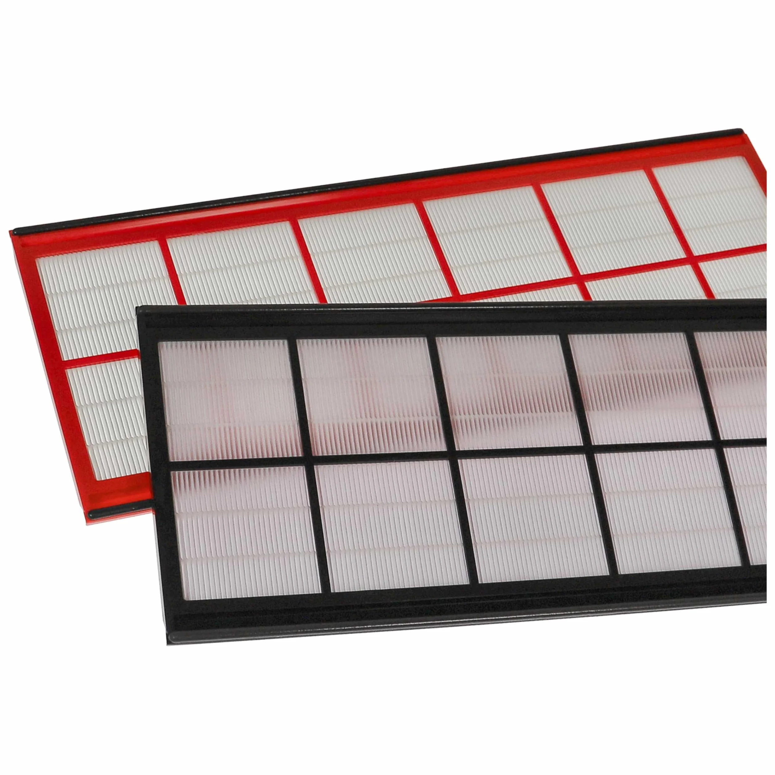 vhbw set di 8x filtri compatibile con Zehnder ComfoAir 350 sistema di ventilazione - Filtri G4 / F7, 50 x 17 x 1 cm, bianco/rosso/nero