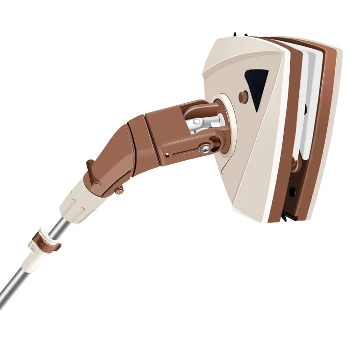 Lavavetri Magnetico, Lavavetri Magnetico a Doppio Lato con Asta Telescopica Spazzola per Lavare i Tergicristallo per Vetri di Grattacieli e Vetrate per Auto