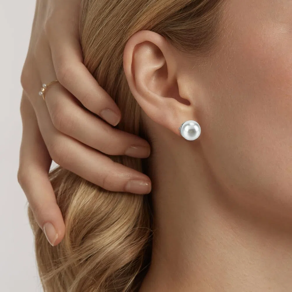 1 scatola Da 140 pezzi Da 4/6/8mm In Acciaio Inossidabile per Orecchini Perni per Orecchini Vuoti con Base Semicircolare In Oro e Argento per La Creazione di Gioielli Fai Da Te Artigianato Do