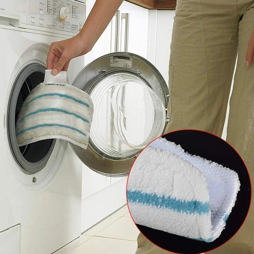 4 Panni Lavabili per Black Decker FSM1616 Steam Mop FSMP20 Compatibile con Lavapavimenti a Vapore Steam-Mop