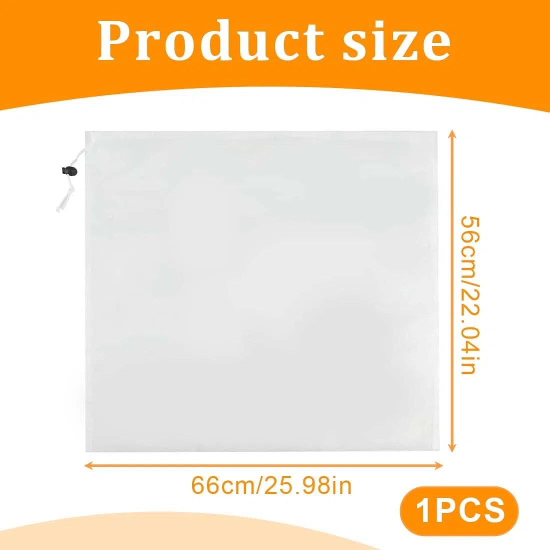 Sacchetti in Tessuto filtranti 66cm*56cm, Sacchetti Filtranti per Alimenti con Coulisse,Sacchetti per Birra Filtranti per Vino, caffè e Yogurt