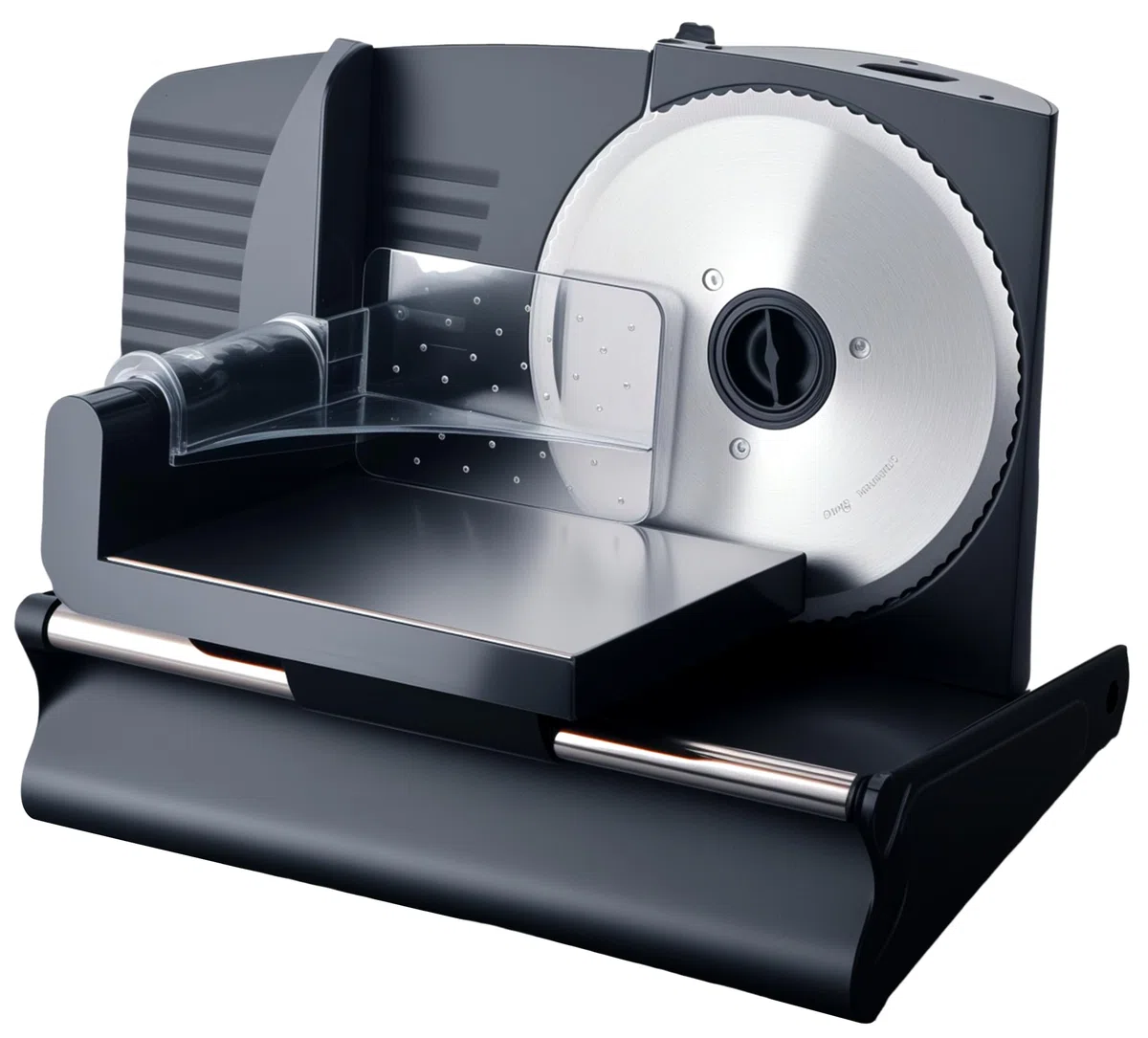 Affettatrice Elettrica SMART·J Premium 200W con Lama Acciaio Inox 19 cm – Taglio Regolabile 0-15 mm, Design Compatto Nero, Piedini Antiscivolo, Ideale per Carni, Formaggi, Pane e Verdure