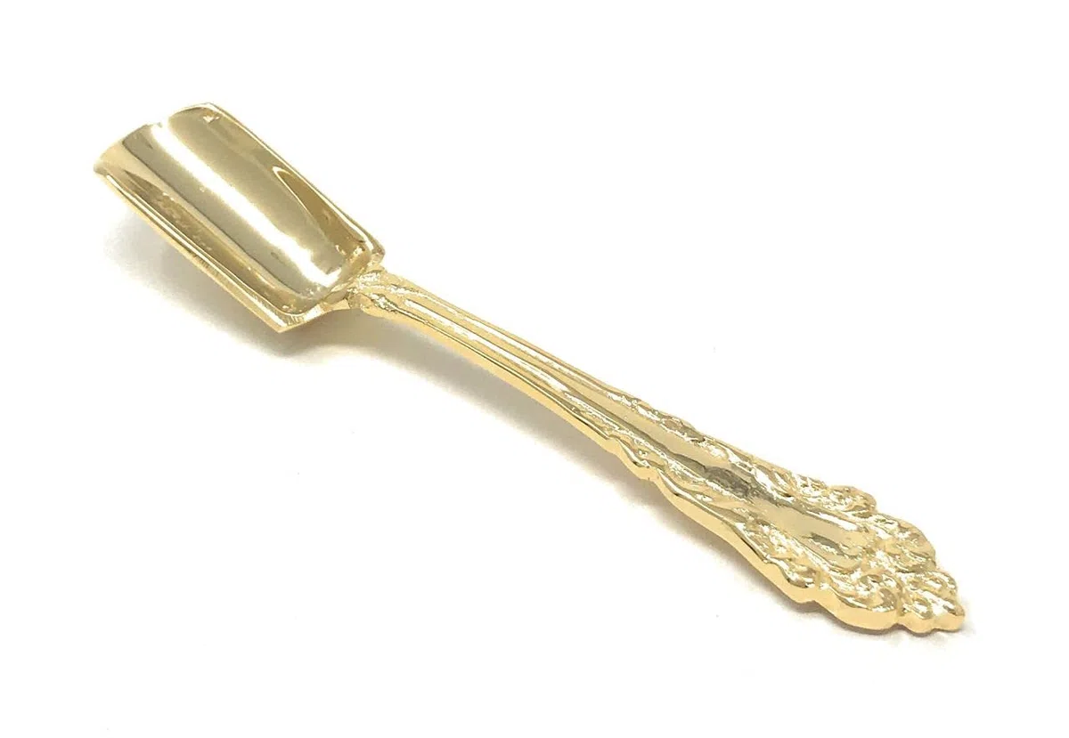 Varotto & Co. Paletta Zucchero in Sheffield Placcato Oro Ottone Dorato 12,5 cm cod.67401AU