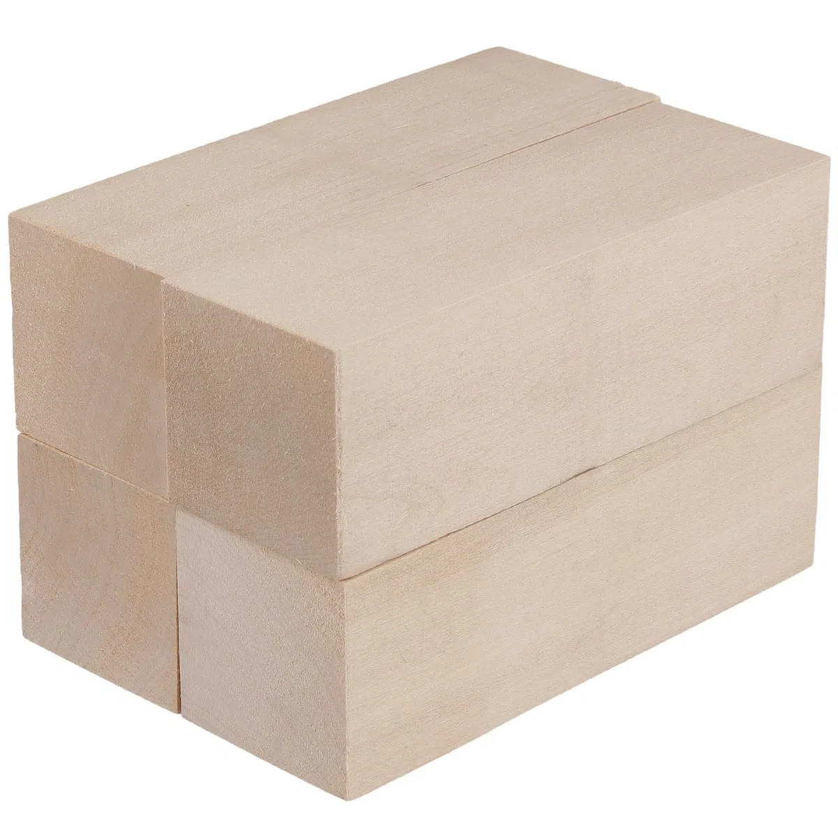 4 blocchi per intaglio in tiglio, 15 x 5 x 5 cm, blocchi di legno naturale di tiglio, blocchi per intagliare, modellare, dipingere artigianato artistico fai da te