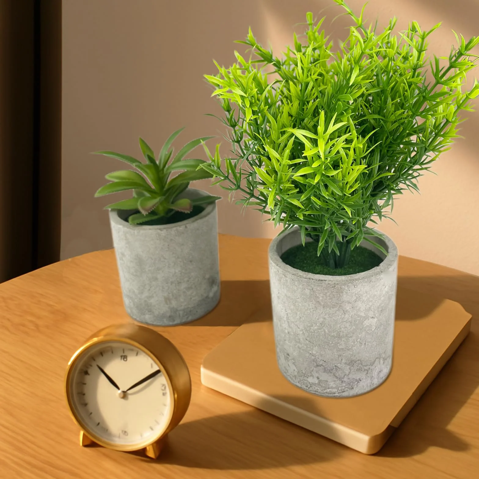 5 Pezzi Piante Artificiali, Mini Piante finte Serpentine, Eucalipto, Agave Succulente, Aloe Artiglio d'Aquila, Piante artificiali da Interno e da Esterno per Camera da Letto Ufficio