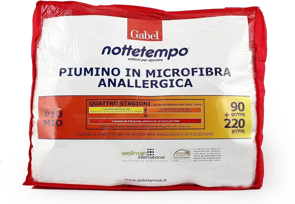 Gabel Nottetempo Piumino, Poliestere, Bianco, Una Piazza e Mezza