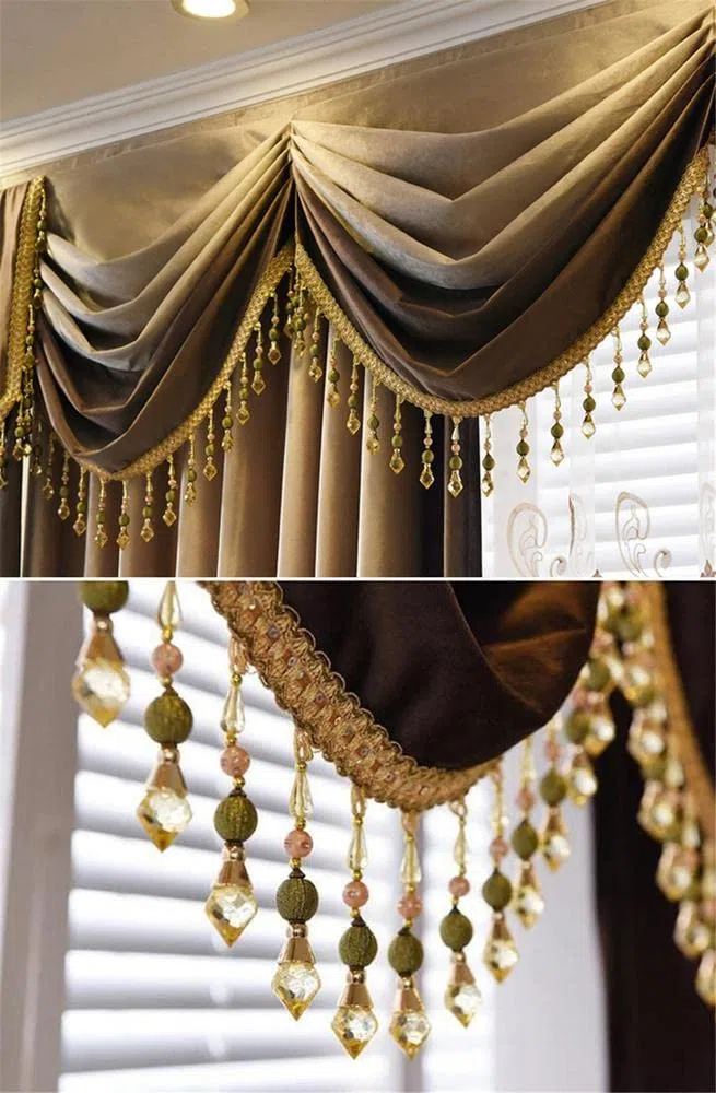 Perline Nappa Frange Trim Perline di Cristallo Nastri di Pizzo Appeso Decorazione Del Pendente per Cucito Accessori Costume Azzurro