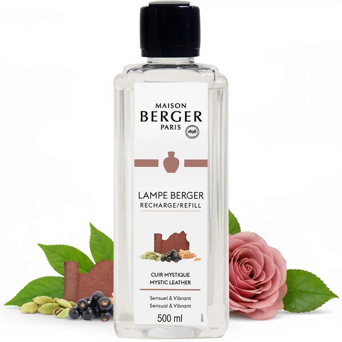 LAMPE BERGER Ricarica per Lampada Catalitica 500ml Cuir Mystique