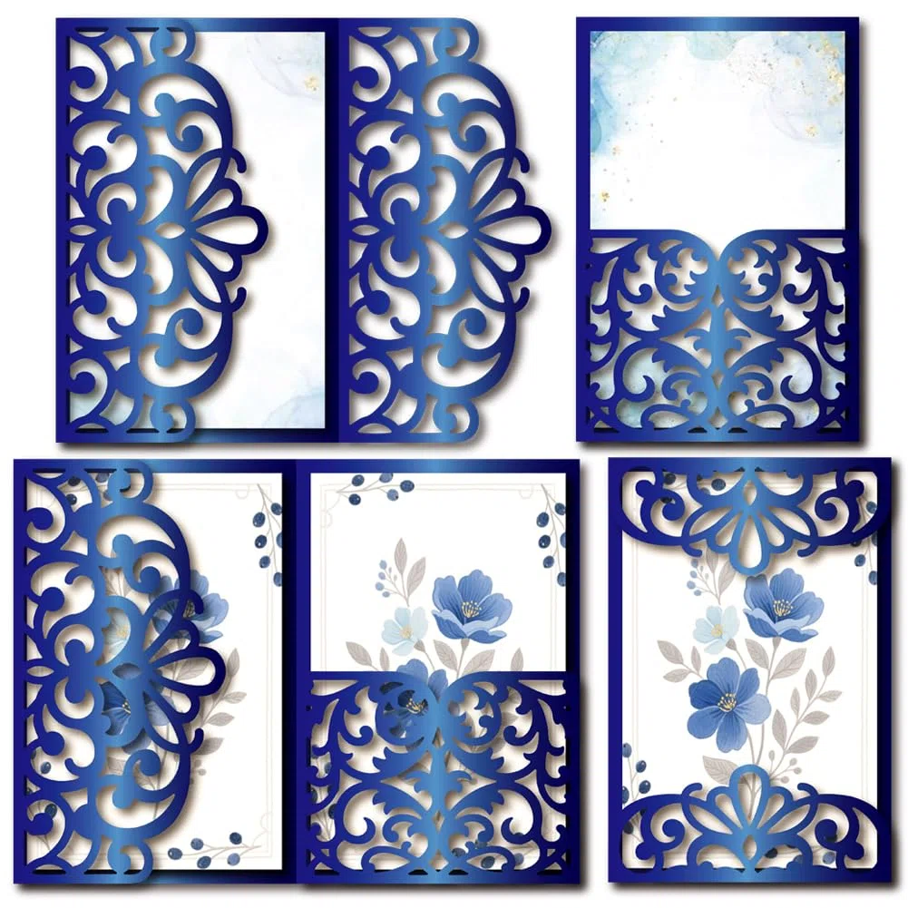 MAYJOYDIY Fustelle in metallo con bordo floreale per matrimonio, cornice in pizzo, fustelle da taglio per stencil, per scrapbooking fai da te, biglietti decorativi, goffratura, carta per album