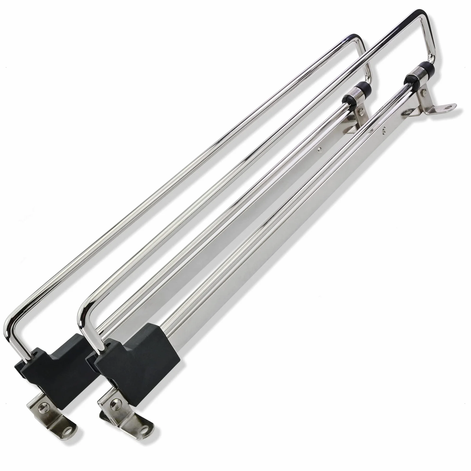 Mprofi MT® 2 Pezzi | Appendiabiti Estraibile per Armadio 250mm | Porta Grucce Estraibile | Acciaio | Appendi Abiti Estensibili | Porta Abiti Estraibile Camera da Letto, Organizer Armadio
