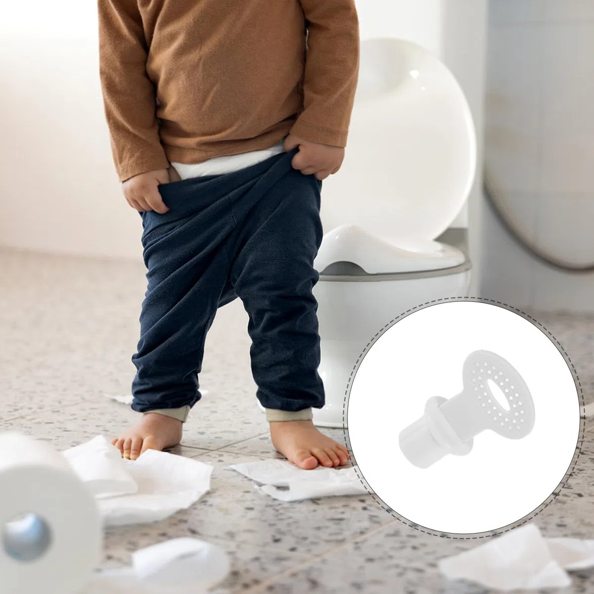 1 set di viti di ricambio per la scaletta del WC per bambini - Accessori di fissaggio per il sedile del WC con chiave di serraggio per l'addestramento all'uso del vasino