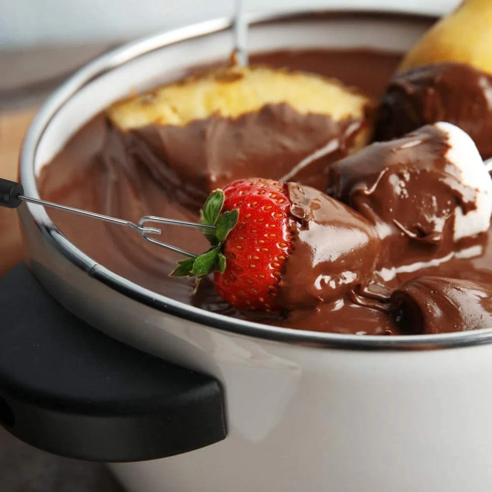 LATRAT 5 forchette da fonduta in acciaio inox, per dolci, per cioccolatini e tartufo, per dolci fai da te, per cioccolatini fatti a mano