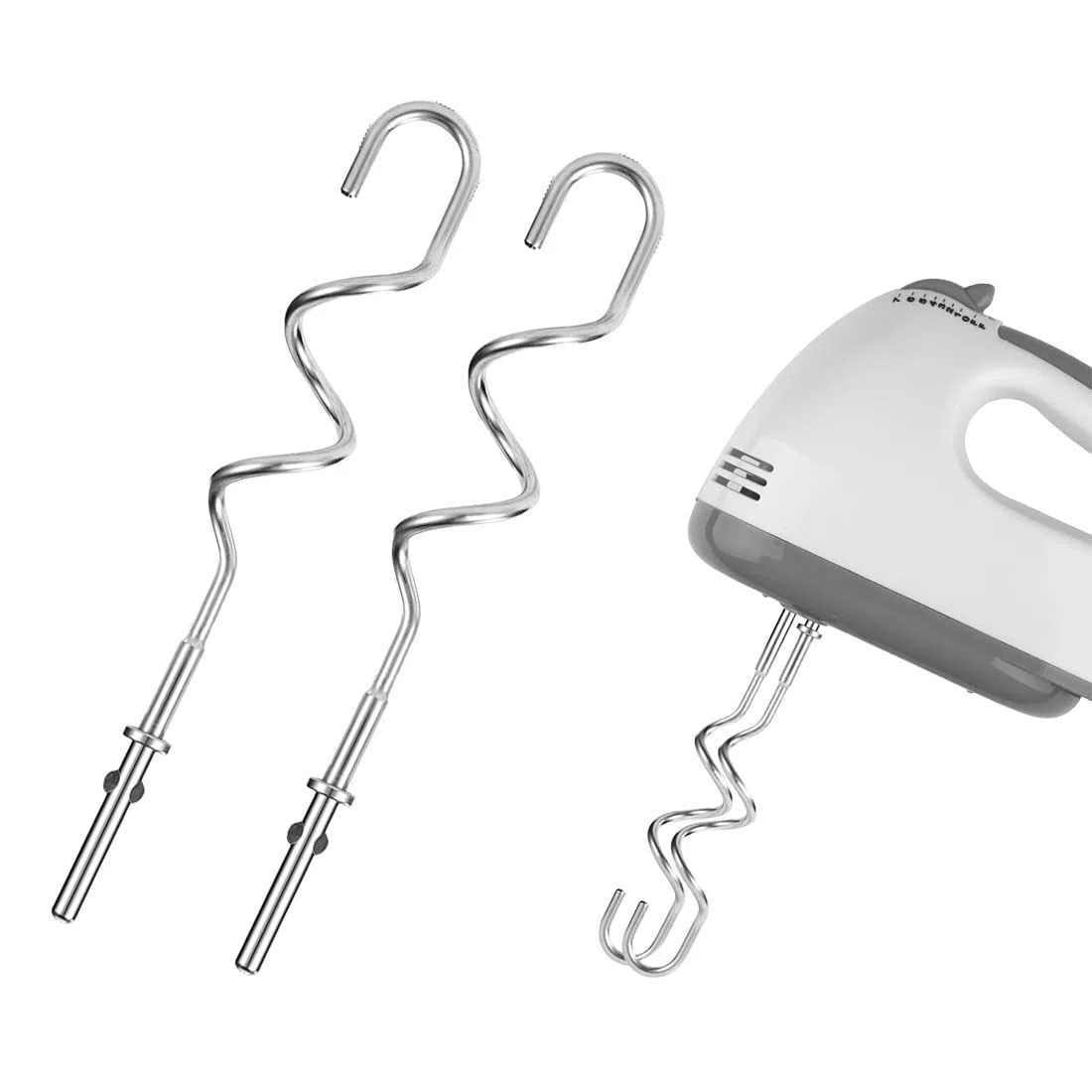 2 Pezzi Fruste di Ricambio per Sbattitore a Mano, Compatibili BLACK & DECKER, Accessori in Acciaio Inossidabile per Pasticceria & Cucina