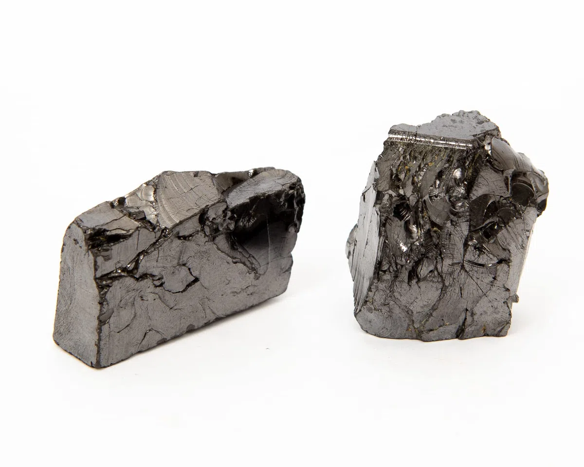 Igox Eleganti pietre di shungite – Autentiche Elite Shungite guarigione acqua – 60 grammi taglia XXL