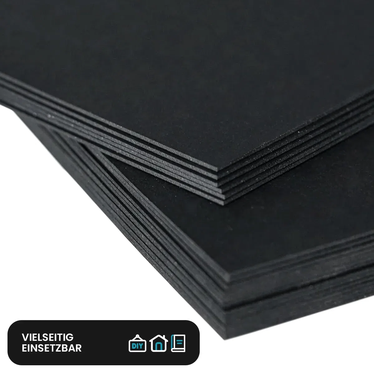 Netuno 10 fogli cartone nero formato A3 29,7 x 42 cm spessore 1 mm 715g cartoncino rigido nero per bricolage fai da fe rilegatura libri modellismo materiale imballaggio cartone pieno spesso
