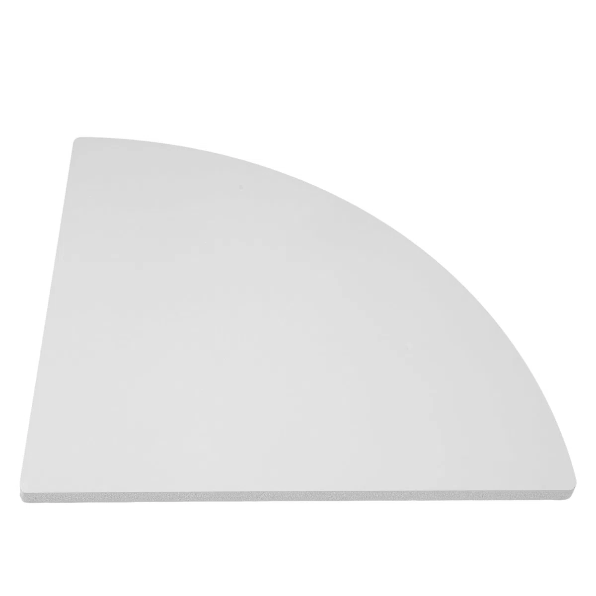 Mensola Angolare Triangolare da Parete Bianca 30 CM in Composito Legno-Plastica Kit Montaggio per Cucina Camera Bagno Ufficio