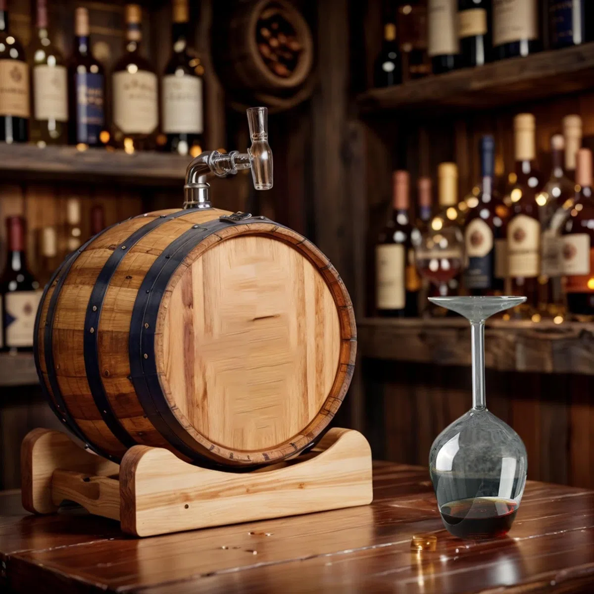 Bicchiere da vino a testa in giù, 400 ml, moderno, bicchiere da vino , novità per bevande calde e fredde, regalo di compleanno, San , Natale