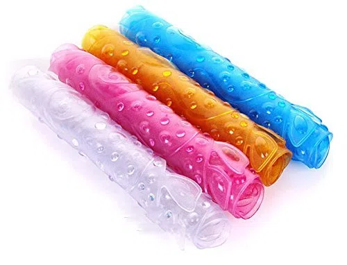 Pesce Bagno Tappetino Doccia con Sucker Antiscivolo Anti Skid di aspirazione per la casa sicura di Capretto del Bambino (Rosa)