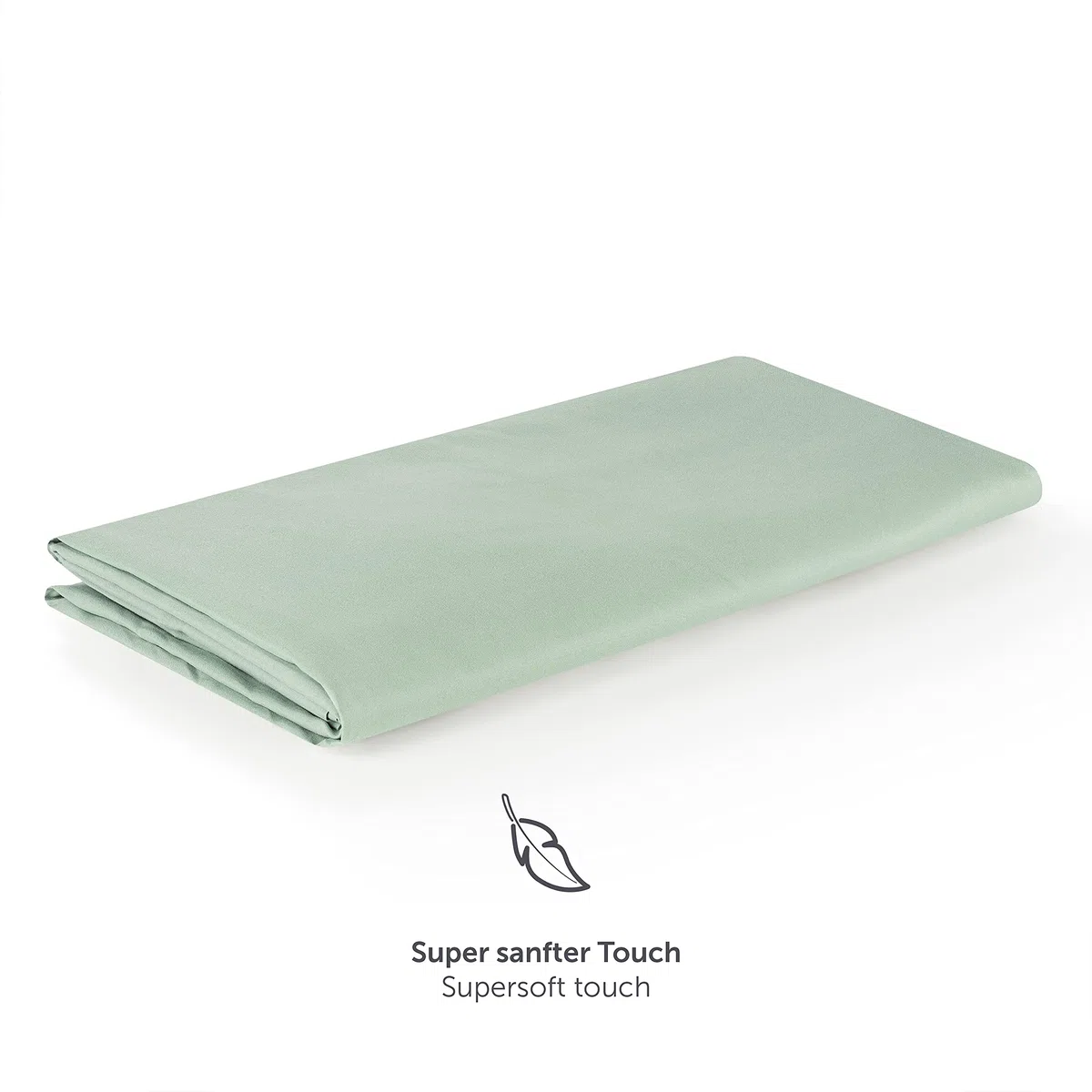Blumtal lenzuola matrimoniali basic 280x275cm per materassi 180x200cm - lenzuola letto matrimoniale senza elastico - lenzuolo matrimoniale sopra certificate OEKO-TEX e in microfibra - in verde