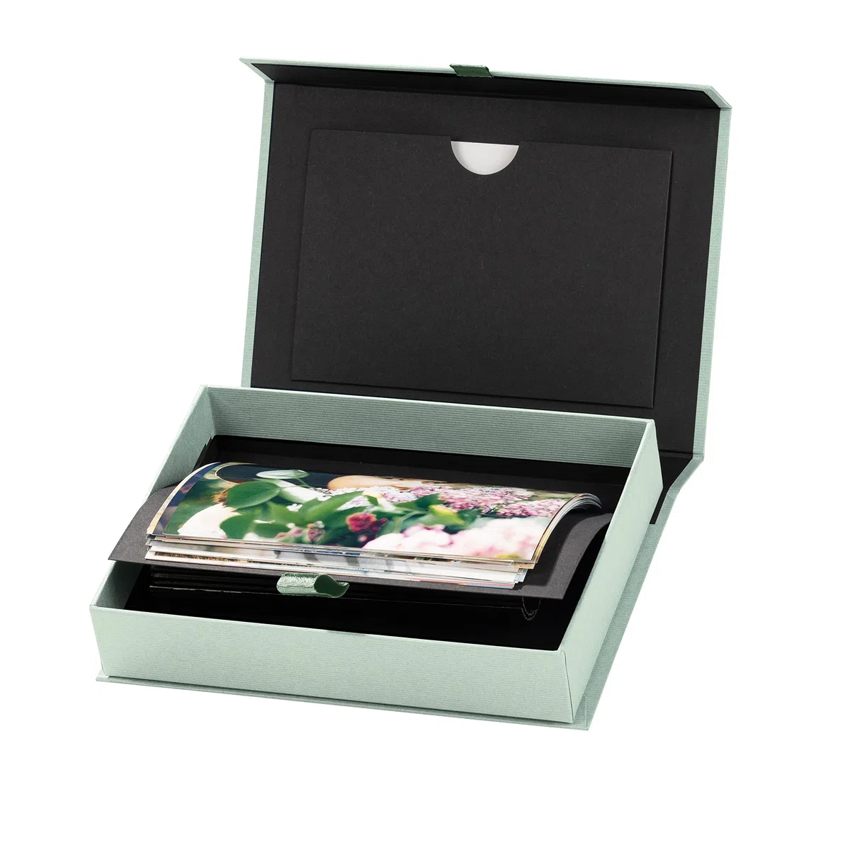 Rössler 14573200651 - Scatola per foto con passepartout, per foto 13 x 18 cm, menta, 203 x 45 x 147 mm, 1 pz.