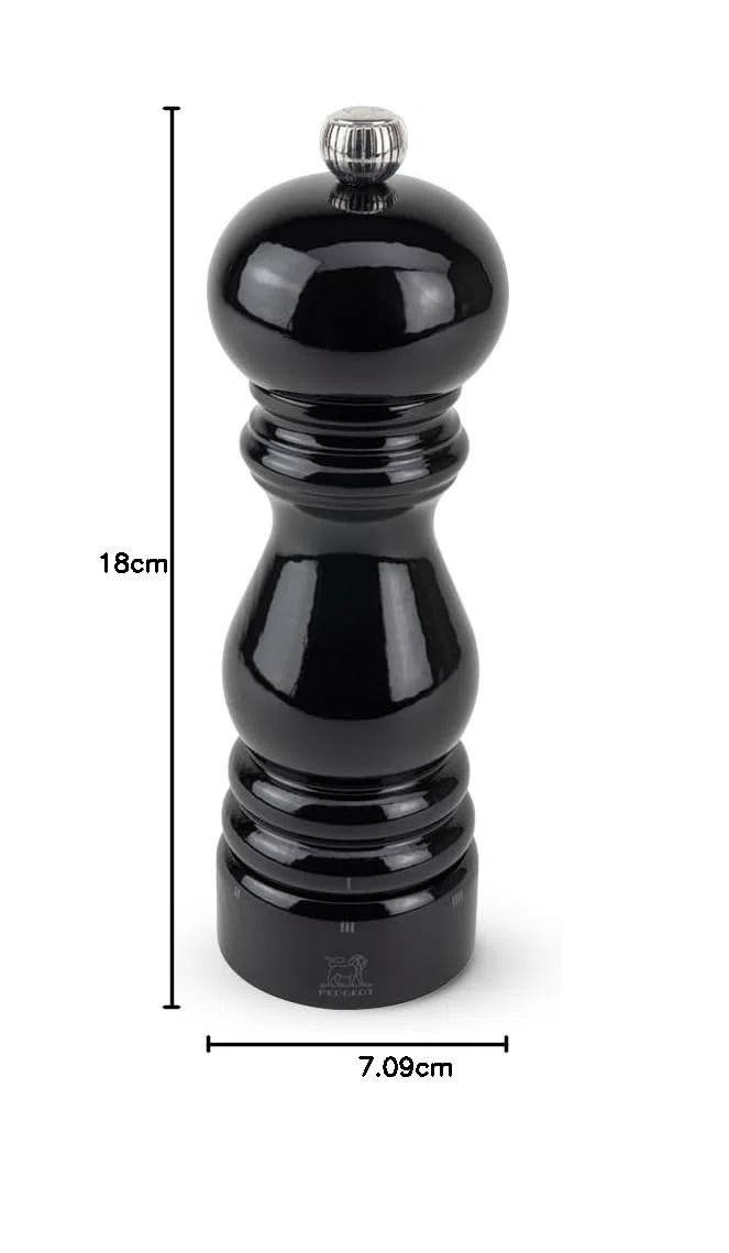 Peugeot 23706 - Macinapepe Paris Select, 18 cm, colore: Nero laccato