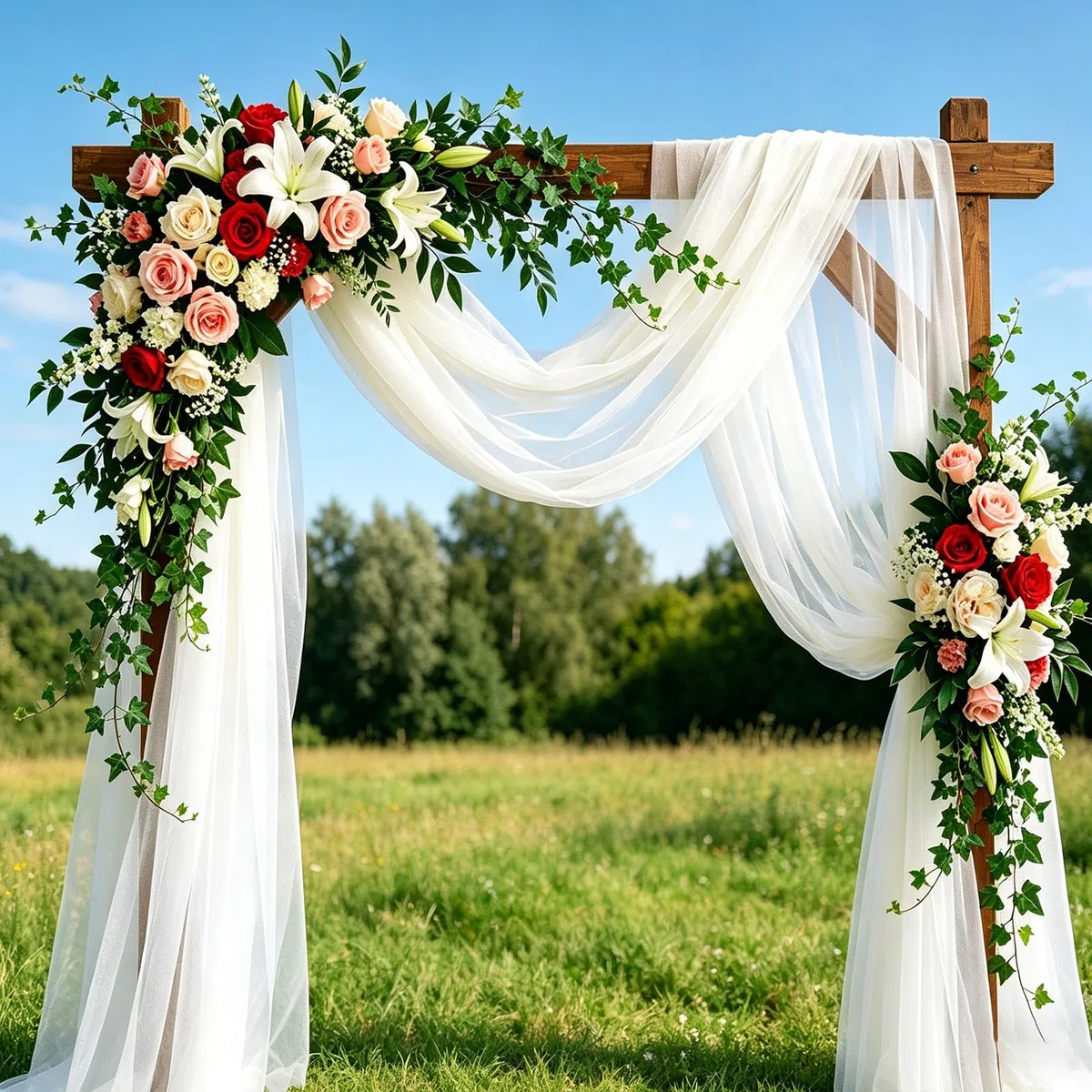 Tenda per Matrimonio Decorazione a Mano Libera per Arco di Nozze e Uva a Baldacchino Tenda per Finestre Mantovane in Tessuto Chiffon (Bianco 160 x 800 cm